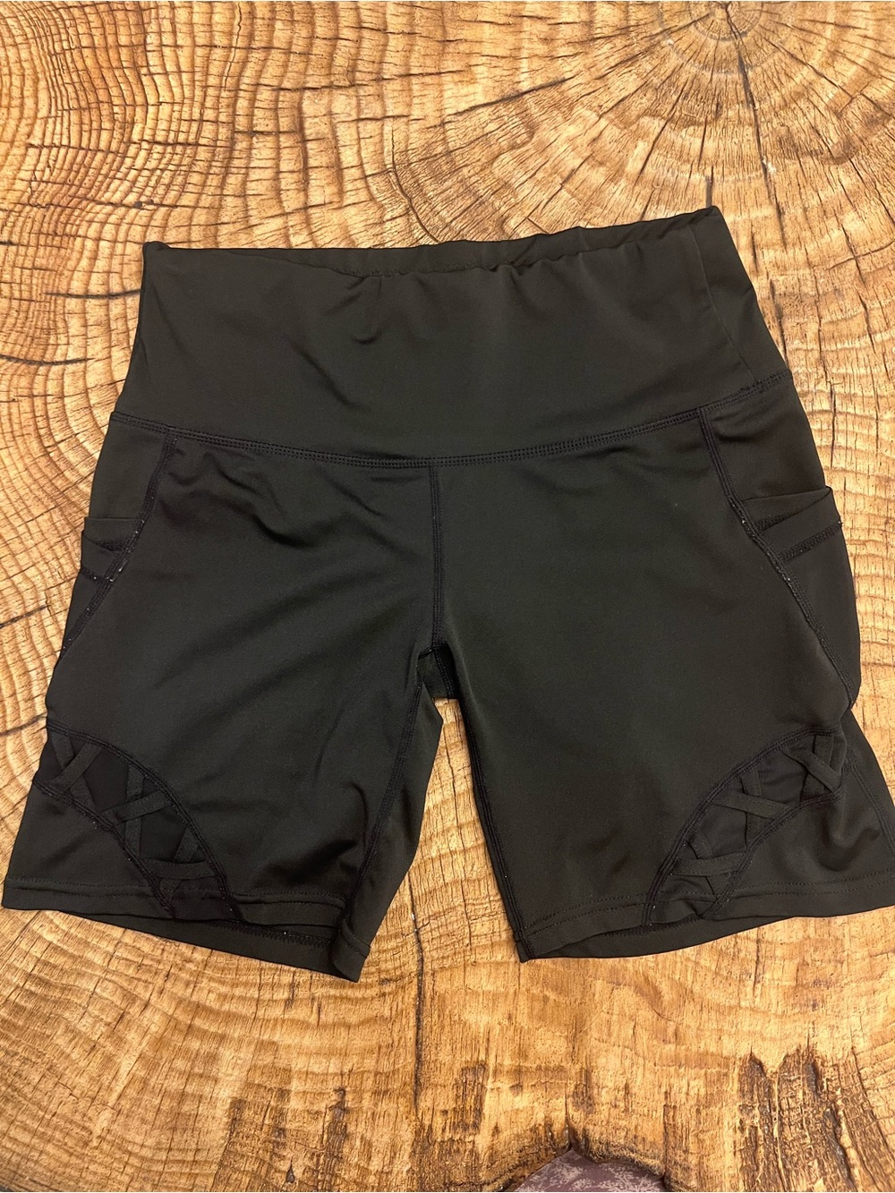 ‼️EUC: Athletics Black Athletic Biker Shorts - M